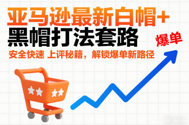 亚马逊最新白帽+黑帽打法套路，安全快速上评秘籍，解锁爆单新路径-阿牛笔记