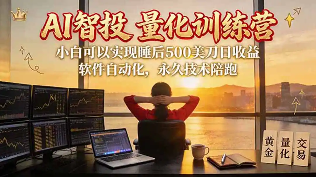 AI智投EA量化训练营【第三期】,多策略智投+防爆技术+趋势分析 ,轻松上手,矩阵放大,长期稳定。 AI智投EA量化训练营【第三期】,多策略智投+防爆技术+趋势分析 ,轻松上手,矩阵放大,长期稳定。