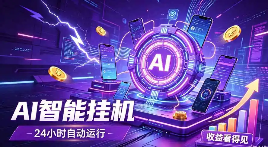 AI智能广告挂机，躺赚新模式 设备托管运行，解放双手持续变现-阿牛笔记
