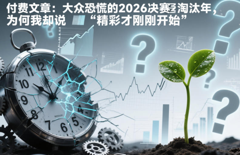 付费文章：大众恐慌的2026决赛淘汰年，为何我却说“精彩才刚刚开始”？-阿牛笔记