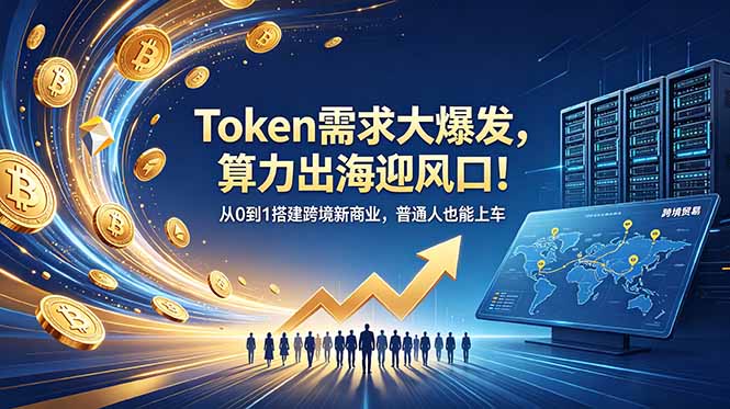 Token需求大爆发，算力出海迎风口！从0到1搭建跨境新商业，普通人也能上车-阿牛笔记