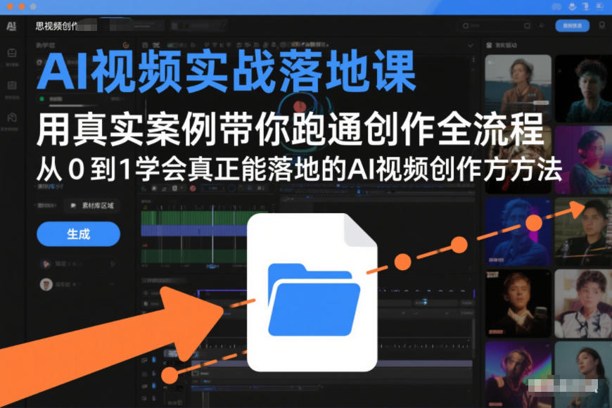 AI视频实战落地课，用真实案例带你跑通创作全流程，从0到1学会真正能落地的AI视频创作方法-阿牛笔记