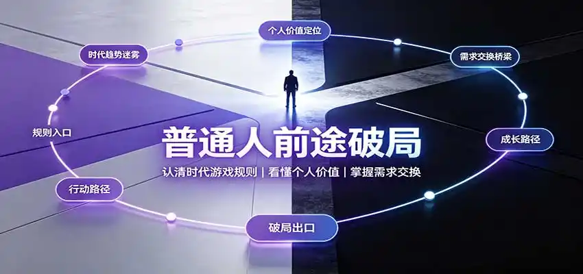 普通人前途破局:认清时代游戏规则,看懂个人价值,掌握需求交换-阿牛笔记
