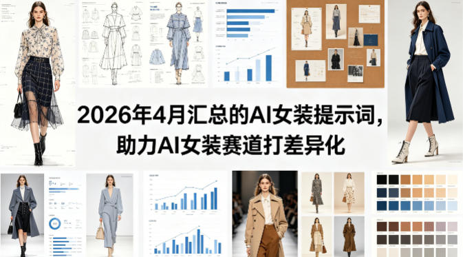 2026年4月汇总的AI女装提示词，助力AI女装赛道打差异化-阿牛笔记