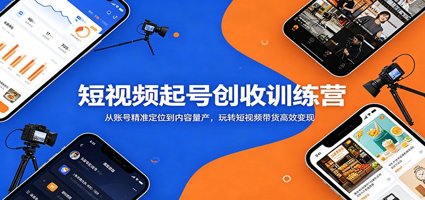 短视频起号创收训练营:从账号精准定位到内容量产,玩转短视频带货高效变现-阿牛笔记