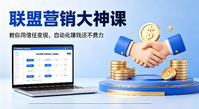 联盟营销大神课，教你用信任变现，自动化賺钱还不费力【原创双语字幕】-阿牛笔记