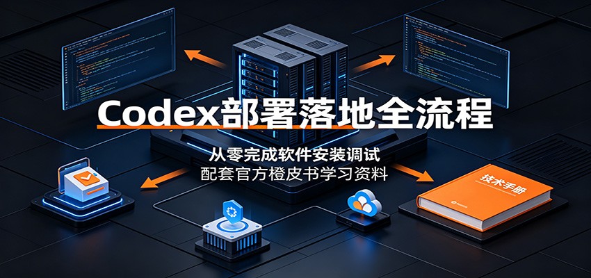 Codex部署落地全流程：从零完成软件安装调试，配套官方橙皮书学习资料-阿牛笔记