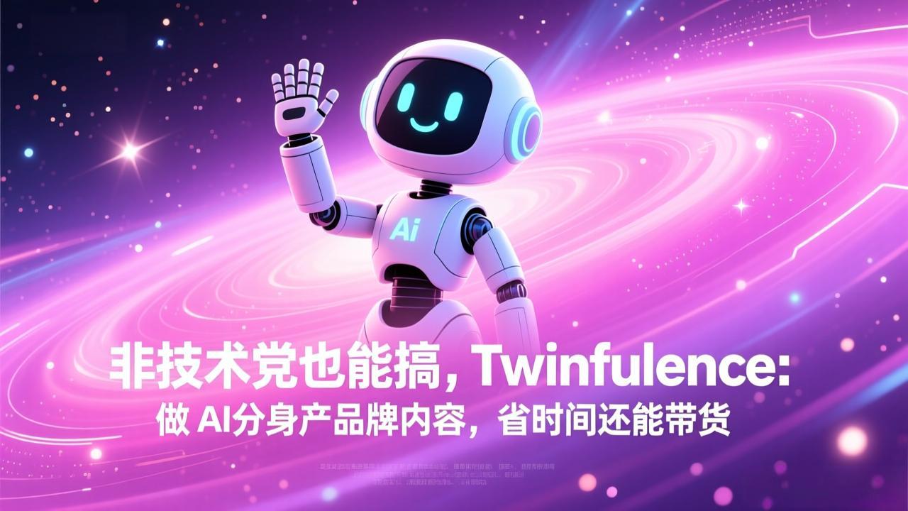 非技术党也能搞!Twinfluence:做 AI 分身产品牌内容,省时间还能带货-阿牛笔记