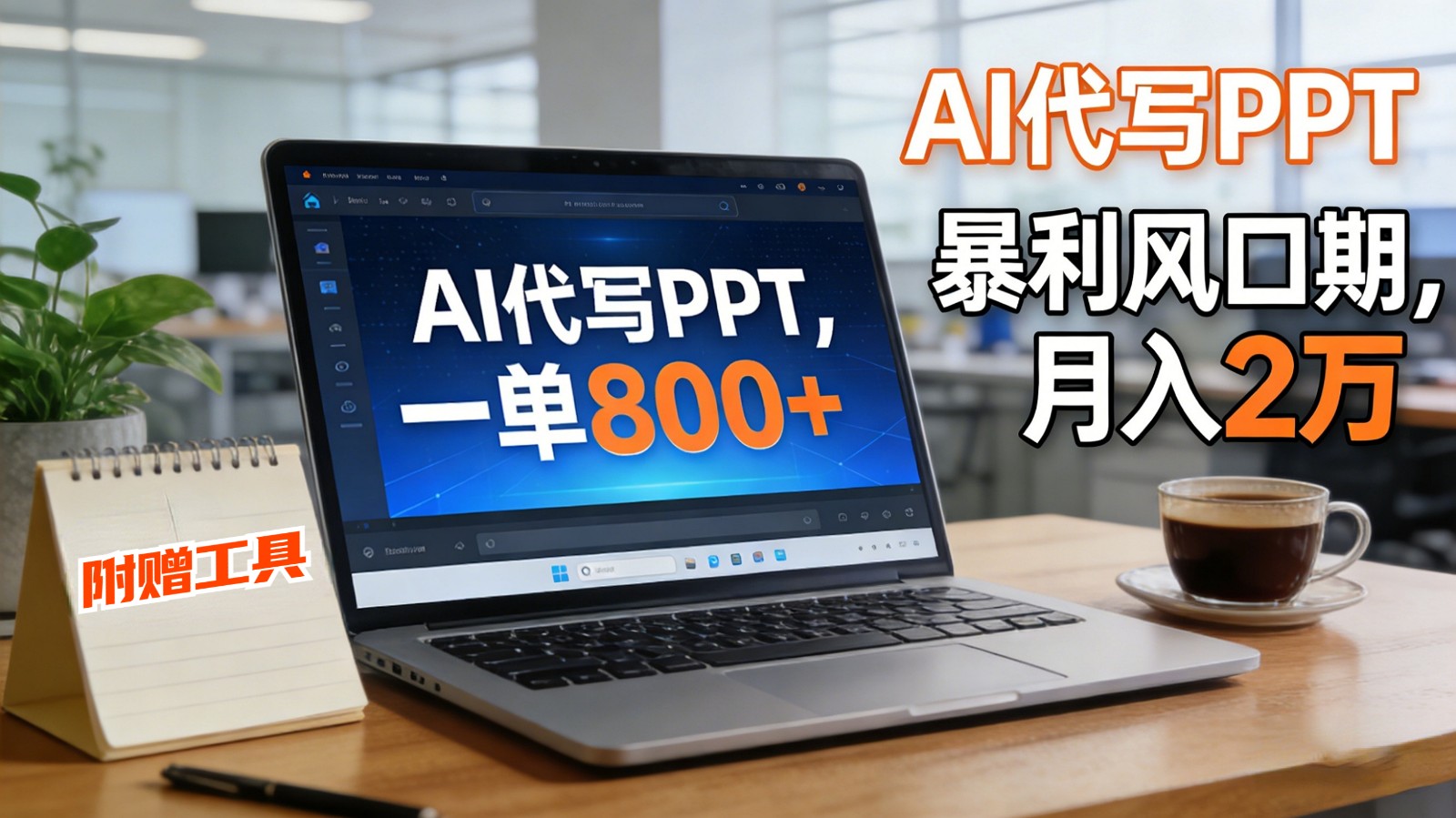 AI 代写做 PPT！一单狂赚 800+，风口期月入 2 万(工具 + 提示词直接送)-阿牛笔记