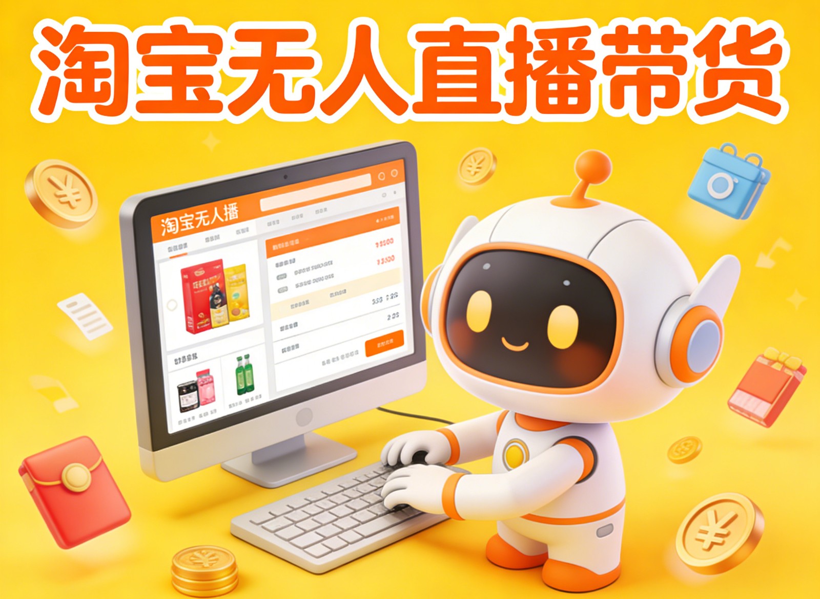 淘宝无人直播带货，24小时自动卖货，月佣金1W+，不违规不封号，不用露脸-阿牛笔记