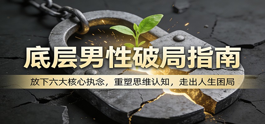 底层男性破局指南：放下六大核心执念，重塑思维认知，走出人生困局-阿牛笔记