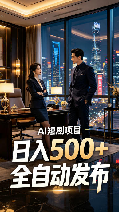 快手AI短剧自动发布,矩阵批量运营变现,轻资产副业项目,日入500+【揭秘】-阿牛笔记