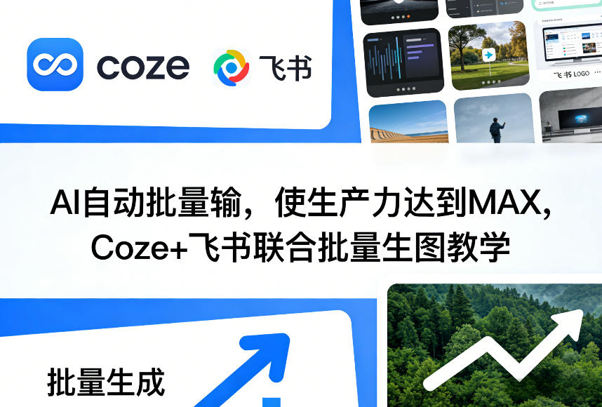 AI自动批量输，使生产力达到MAX，Coze+飞书联合批量生图教学-阿牛笔记