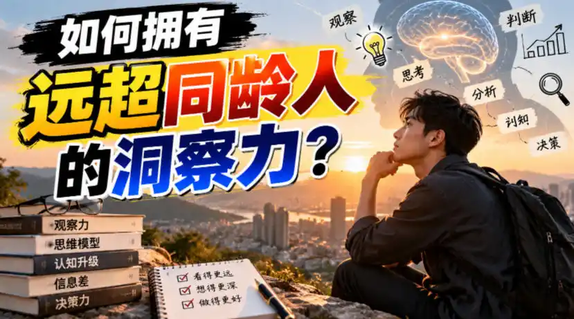 付费文章:如何拥有远超同龄人的洞察力?-阿牛笔记