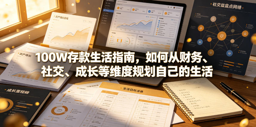 付费文章：100W存款生活指南，如何从财务、社交、成长等维度规划自己的生活-阿牛笔记