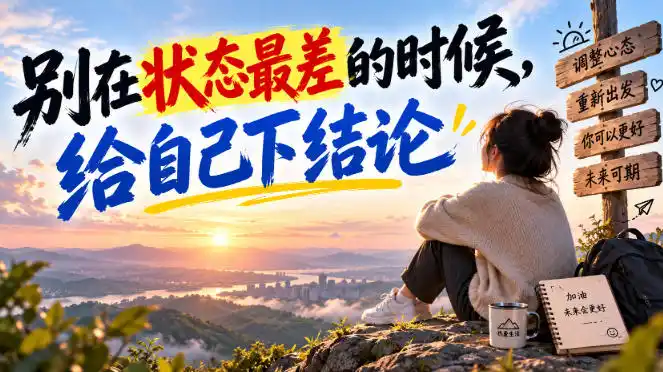 某公众号付费文章：别在状态最差的时候，给自己下结论-阿牛笔记