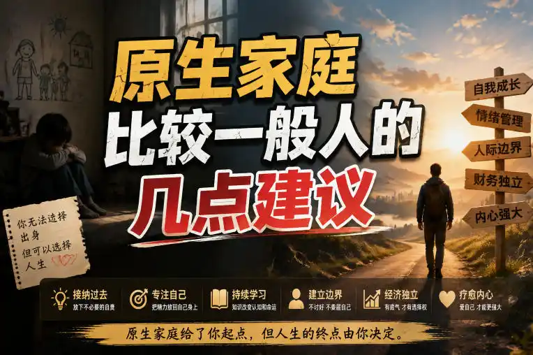 付费文章：给原生家庭比较一般人的几点建议-阿牛笔记