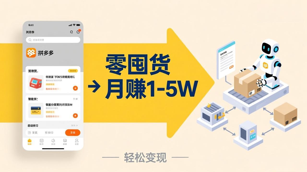 不用囤货不用跑单!拼多多虚拟玩法,机器人管理发货和客服,帮你月赚 1-5W-阿牛笔记