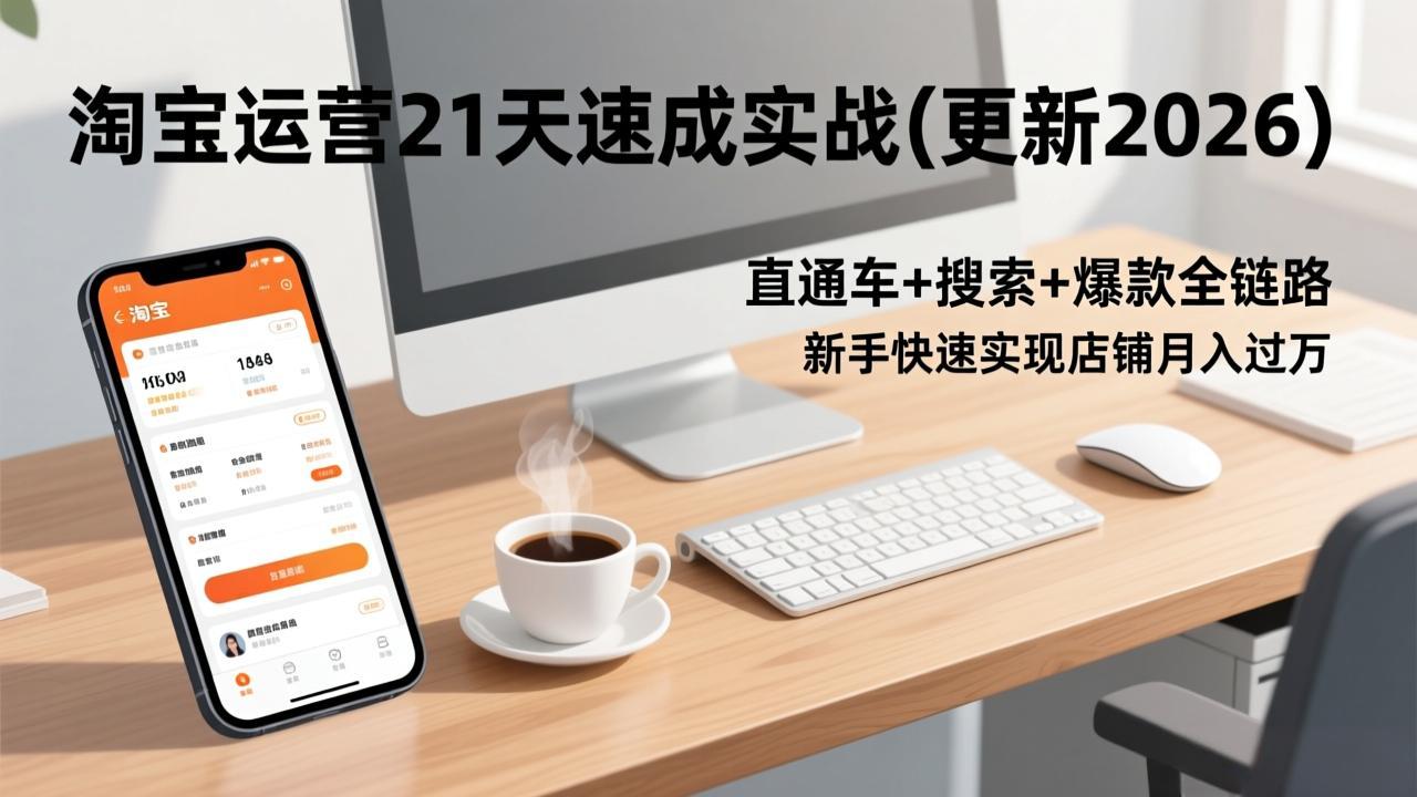 淘宝运营21天速成实战(更新2026-阿牛笔记