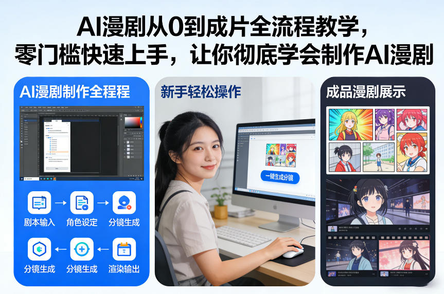 AI漫剧从0到成片全流程教学，零门槛快速上手，让你彻底学会制作AI漫剧【保姆级教程】-阿牛笔记