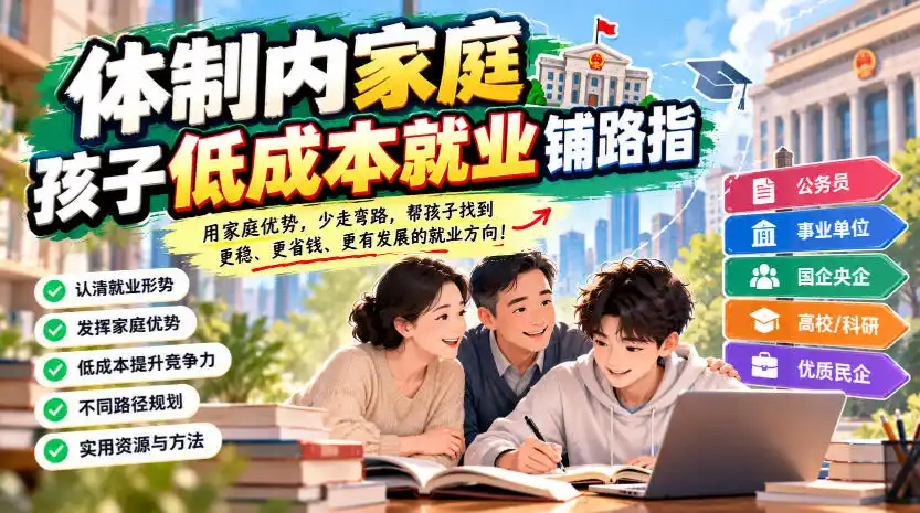 某公众号付费文章：体制内家庭，孩子低成本就业铺路指-阿牛笔记