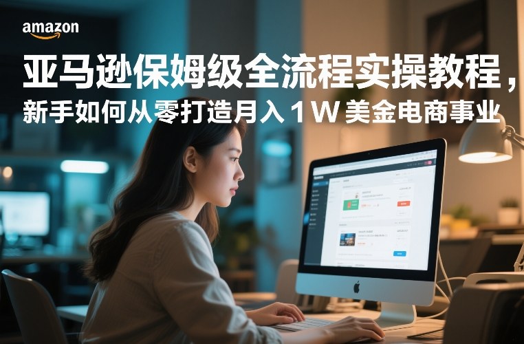 亚马逊保姆级全流程实操教程，新手如何从零打造月入1W美金电商事业-阿牛笔记