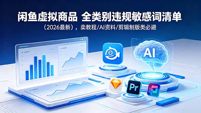 闲鱼虚拟商品 全类别违规敏感词清单(2026最新-阿牛笔记