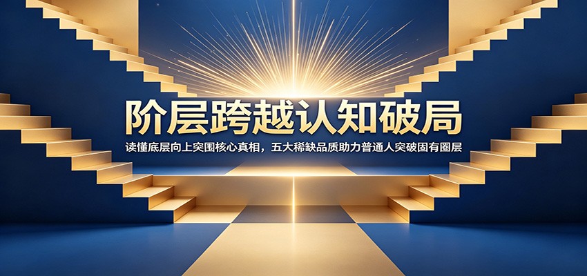 阶层跨越认知破局：读懂底层向上突围核心真相，五大稀缺品质助力普通人突破固有圈层-阿牛笔记