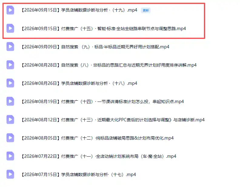 2026淘宝电商终局之战VIP课-更新0920:自然搜索+直通车+无界+精准人群,系统掌握测款动销与全店推广布局方法 2026淘宝电商终局之战VIP课-更新0920:自然搜索+直通车+无界+精准人群,系统掌握测款动销与全店推广布局方法