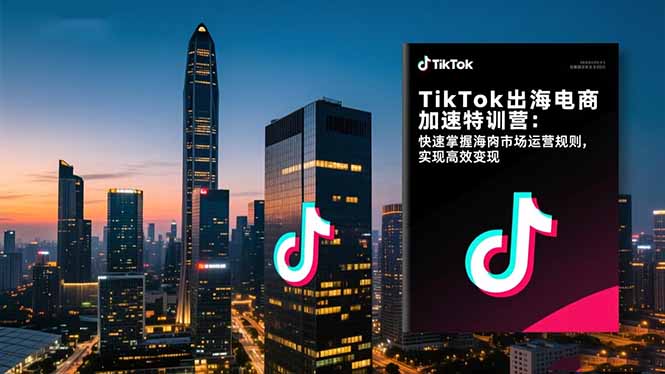 TikTok出海电商加速特训营-更新：快速掌握海外市场运营规则，实现高效变现-阿牛笔记