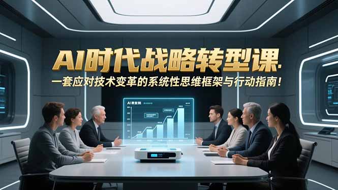 AI时代战略转型课：一套应对技术变革的系统性思维框架与行动指南！-阿牛笔记