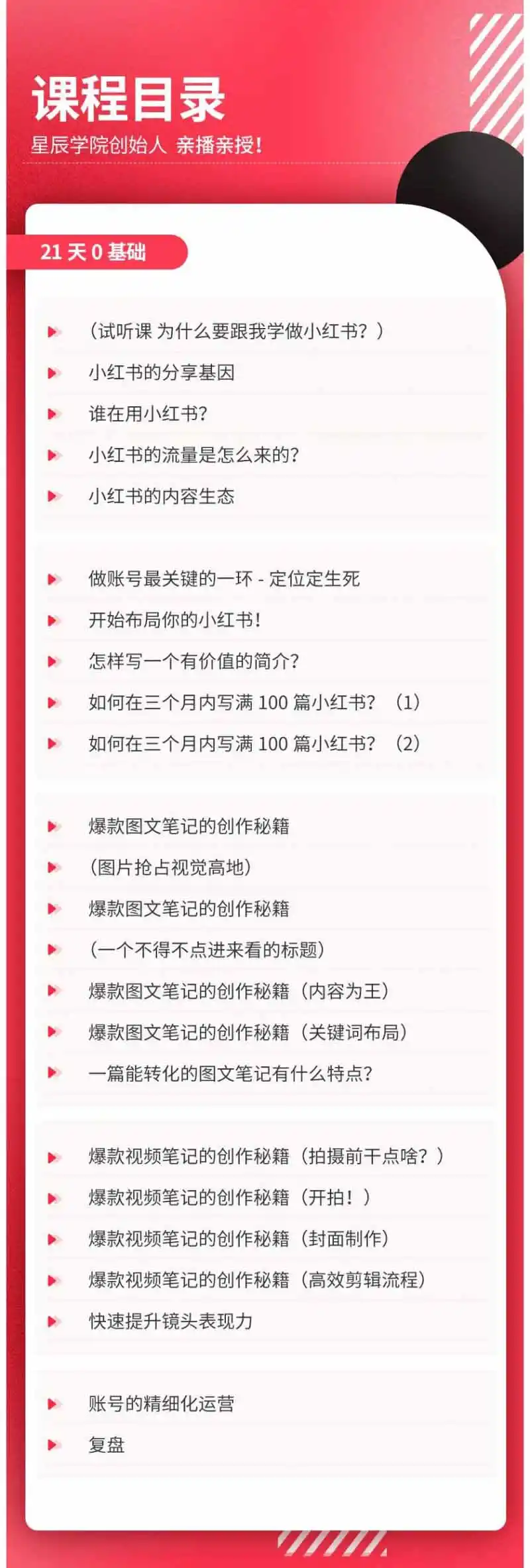 小红书21天图文视频爆款创作课:掌握选题、图片、标题、内容、关键词与脚本剪辑,建立持续创作体系-阿牛笔记
