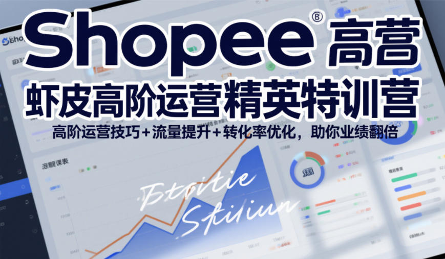 Shopee虾皮高阶运营精英特训营，高阶运营技巧+流量提升+转化率优化，助你业绩翻倍(更新26年7月)-阿牛笔记