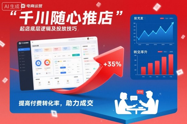 千川随心推起店底层逻辑及投放技巧,提高付费转化率,助力成交-阿牛笔记