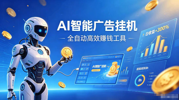 AI智能广告挂G，在家自动賺收益，全程无需人工操作、不用直播、不用拉人【揭秘】-阿牛笔记
