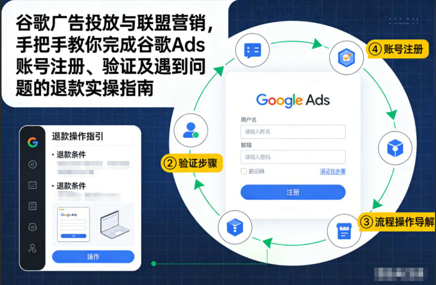 谷歌广告投放与联盟营销，手把手教你完成谷歌Ads账号注册、验证及遇到问题的退款实操指南-阿牛笔记