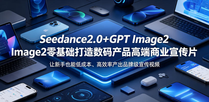Seedance2.0+GPT Image2零基础打造数码产品高端商业宣传片,让新手也能低成本、高效率产出品牌级宣传视频-阿牛笔记