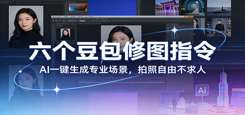 六个豆包修图指令：AI 一键生成专业场景，拍照自由不求人-阿牛笔记