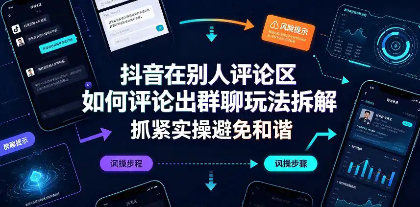 抖音在别人评论区如何评论出群聊玩法拆解，抓紧实操避免和谐-阿牛笔记