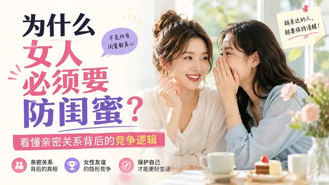 付费文章：为什么女人必须要防闺蜜？看懂亲密关系背后的竞争逻辑-阿牛笔记