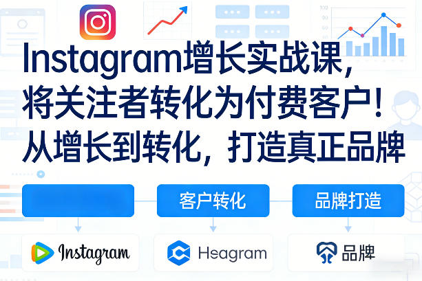 Instagram增长实战课，将关注者转化为付费客户！从增长到转化，打造真正品牌(双语字幕)-阿牛笔记