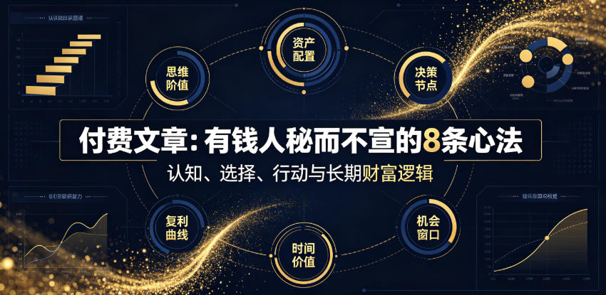 付费文章：有钱人秘而不宣的8条心法-阿牛笔记