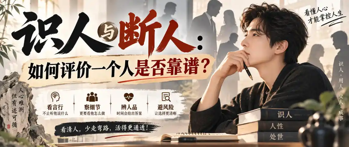 付费文章：识人与断人：如何评价一个人是否靠谱？-阿牛笔记