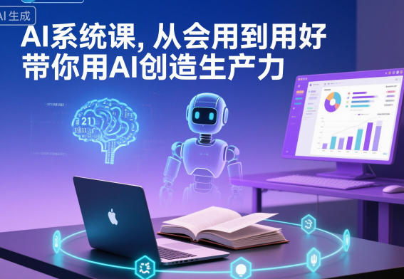 AI系统课,从会用到用好,带你用AI创造生产力-阿牛笔记