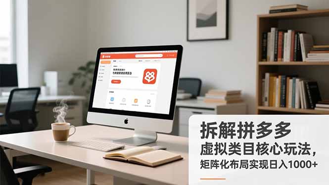 拆解拼多多虚拟类目核心玩法，矩阵化布局实现日入1000+-阿牛笔记