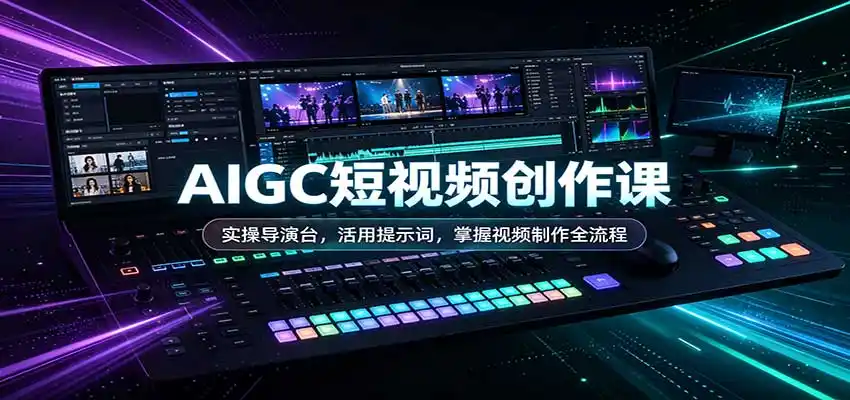 AIGC短视频创作课：实操导演台，活用提示词，掌握视频制作全流程-阿牛笔记