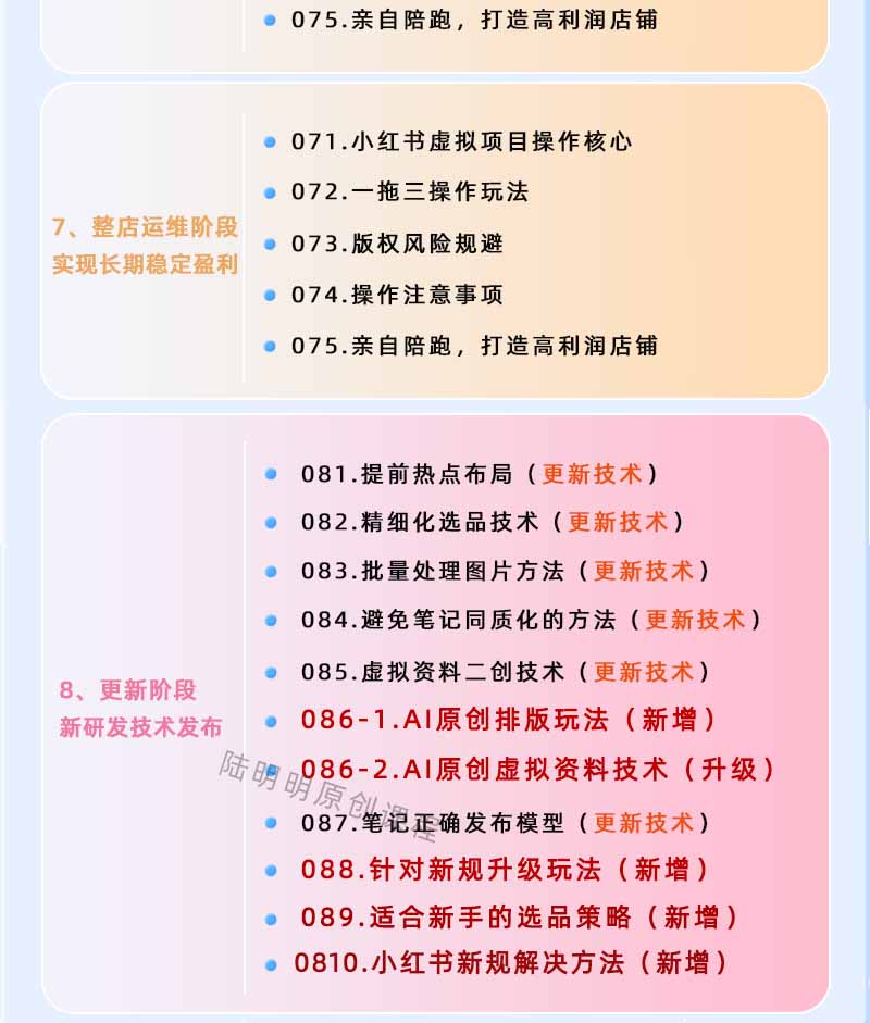 图片[4]-小红书虚拟项目特训班9.0，全面拥抱AI，批量产出原创PPT货源，单品/单店纯利润几万到几十W-阿牛笔记