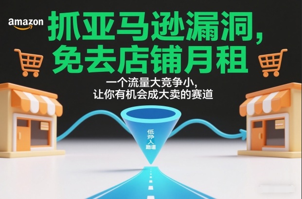 抓亚马逊漏洞，免去店铺月租，一个流量大竞争小，让你有机会成大卖的赛道-阿牛笔记